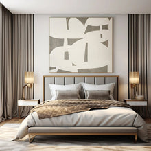 Load image into Gallery viewer, White - Grey Cut - Out Abstract Acrylic Art, Suited for Minimalist Entryway &amp; Art Gallery Wall LargeART0991
