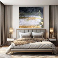 Load image into Gallery viewer, Dark - Gold Abstract Layered Acrylic Art, Fit for Library &amp; Study LargeART1008
