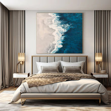 Load image into Gallery viewer, Aerial Ocean View Painting, Suited for Beach House Entryway &amp; Coastal - Inspired Living Room LargeART1400
