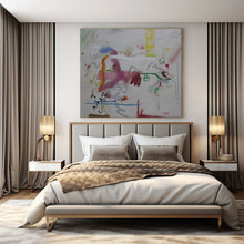 Load image into Gallery viewer, Colorful Abstract Chaos Painting - Perfect for Trendy Café &amp; Artistic Studio Loft LargeART1409
