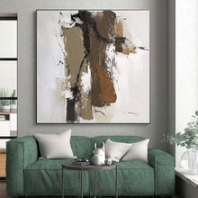Load image into Gallery viewer, Large - Scale Earth - Toned Textured Abstract Painting - Ideal for Rustic Living Room &amp; Art Gallery Display LargeART0794

