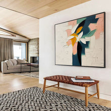 Load image into Gallery viewer, Colorful Abstract Floral Painting on Canvas - “Vibrant Blooms” DKH747
