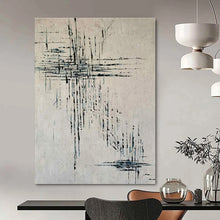 Load image into Gallery viewer, Blue Line Abstract Canvas Painting, Perfect for Minimalist Bedroom &amp; Art - Focused Hallway LargeART1315
