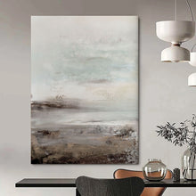 Load image into Gallery viewer, “Misty Horizon” - Soft grays, whites, and subtle blues for a serene landscape DTP153
