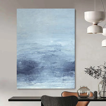 Load image into Gallery viewer, “Ink - Wash Inspired Abstraction” Abstract Black - and - Beige Painting on Canvas, Minimalist Decor DKH968
