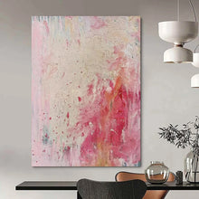 Load image into Gallery viewer, Pink - Hued Abstract Painting, Perfect for Romantic Bedroom &amp; Feminine Boutique LargeART2283
