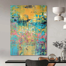 Load image into Gallery viewer, Vibrant Abstract Painting, Multicolor, Expressive Art for Creative Studio &amp; Living Room LargeART2167
