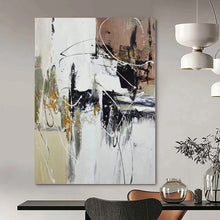 Load image into Gallery viewer, Oversized Hand - painted Abstract Line Chaos Acrylic Art for Artistic Studios LargeART0209
