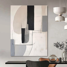 Load image into Gallery viewer, Soft Geometric Abstract Painting, Perfect for Contemporary Bedroom &amp; Art - Filled Study LargeART1375
