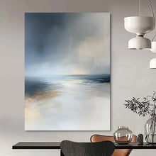 Load image into Gallery viewer, Misty Sea Abstract Art for Nautical Beach House Bedroom &amp; Tranquil Seaside Restaurant LargeART0939
