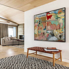 Load image into Gallery viewer, “Desert - Inspired Abstract” - Earthy Tones Abstract Acrylic, Suits Southwest - Themed Room and Art Gallery DLZ243
