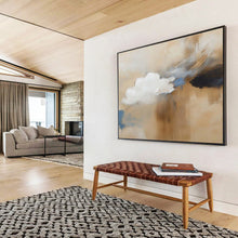 Load image into Gallery viewer, Soft Cloud Abstract Art for Coastal Bedroom &amp; Serene Office DKH090
