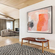 Load image into Gallery viewer, Pastel - Toned Abstract Line Art for Bohemian Living Room &amp; Creative Studio DKH052
