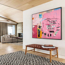 Load image into Gallery viewer, Pink Abstract Expression Large - Scale Hand - painted Abstract Acrylic Art DLZ198
