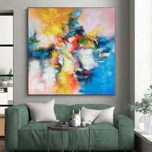 Load image into Gallery viewer, Grand Hand - painted Vivid Abstract Fusion Acrylic Art for Creative - Themed Sunrooms LargeART0227
