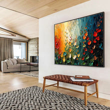 Load image into Gallery viewer, Colorful Flower Field Abstract Painting on Canvas - “Sunset Garden” DKH687
