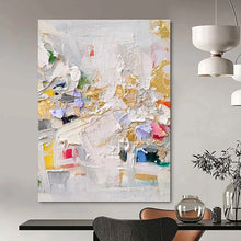 Load image into Gallery viewer, “Colorful Palette Knife Abstract” Abstract Painting on Canvas, Eclectic Home Art DKH1027
