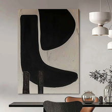 Load image into Gallery viewer, Black and White Shapes Acrylic Art, Nice for Monochrome Study &amp; Modern Lounge LargeART1073
