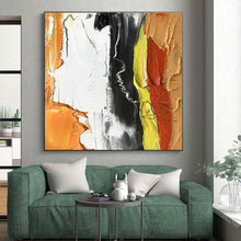 Load image into Gallery viewer, Bold Color Strokes on White Acrylic Art - Ideal for Modernist Studio &amp; Eclectic Dining Room LargeART0612
