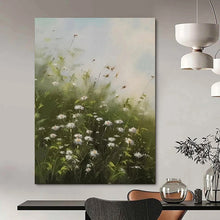 Load image into Gallery viewer, Green &amp; White Floral Abstract Art, Perfect for Country - Style Kitchen &amp; Sunroom LargeART2108
