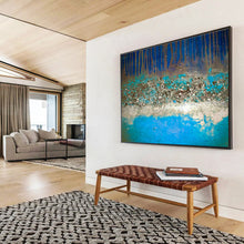 Load image into Gallery viewer, Textured Abstract Forest Painting On Canvas DKH385
