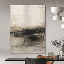 Load image into Gallery viewer, Textured Grey - Black Abstract Acrylic Art, Suited for Studio Lounge &amp; Bedroom Accent LargeART0986
