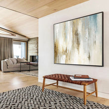 Load image into Gallery viewer, Soft Neutrals &amp; Subtle Blues Abstract Painting DKH522
