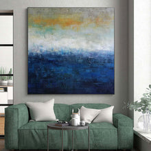 Load image into Gallery viewer, Gradient Sea &amp; Sky Art for Beachfront Home Office &amp; Coastal Living Room LargeART0884
