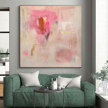 Load image into Gallery viewer, Oversized Pink - Toned Abstract Evolving Art for Art Studio &amp; Chic Boutique LargeART0441
