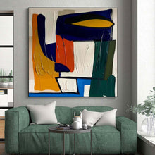 Load image into Gallery viewer, Bold Color Block Composition Acrylic Art - Perfect for Modernist Office &amp; Art Deco - inspired Entryway LargeART0627

