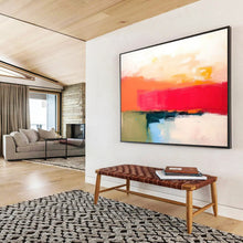 Load image into Gallery viewer, Bold Color Block Landscape Abstract acrylic painting DLZ056
