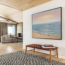 Load image into Gallery viewer, Textured Seashore: Tactile Coastal Abstract Large - Scale Hand - painted Abstract Acrylic Art DLZ184
