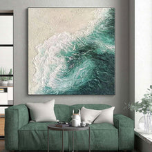Load image into Gallery viewer, Aerial Sea View Abstract Acrylic Art - Perfect for Coastal Villa &amp; Nautical - themed Dining Room LargeART0552
