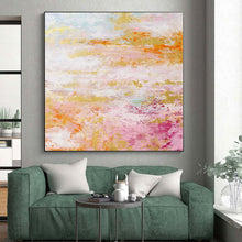 Load image into Gallery viewer, Hand - painted Massive Pastel - Filled Abstract Dreamscape Acrylic Art for Whimsical Nurseries LargeART0047
