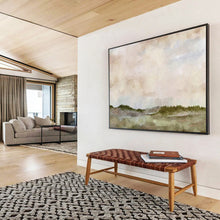 Load image into Gallery viewer, Soft Watercolor Landscape - Dreamy Living Room or Bedroom Art LargeART1488
