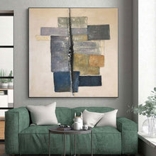 Load image into Gallery viewer, Large Geometric Neutral Abstract - Perfect for Modern Office Reception &amp; Contemporary Art Library LargeART0728
