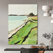 Load image into Gallery viewer, Pastel - Colored Abstract Landscape Art, Ideal for Beach House Bedroom &amp; Serene Office LargeART2147
