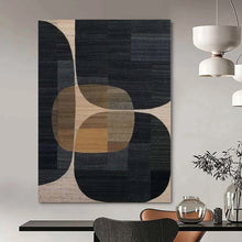 Load image into Gallery viewer, Large - Scale Hand - painted Geometric Circles Art for Bohemian - Modern Living Rooms LargeART0162

