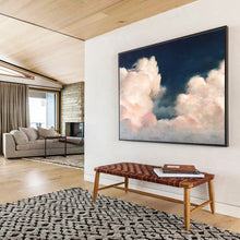 Load image into Gallery viewer, Dreamy Pink Cloudscape Abstract Painting for Nursery &amp; Poetry Corner DKH185
