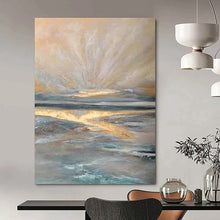 Load image into Gallery viewer, Ethereal Coastal Sunrise – Soft Oil Landscape DTP264

