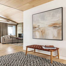 Load image into Gallery viewer, Minimalist Beach Walk Abstract acrylic painting DLZ080
