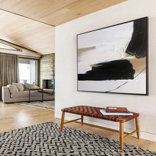 Load image into Gallery viewer, Minimalist Black &amp; White - Calm Living Room Art LargeART1563
