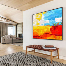 Load image into Gallery viewer, Color - Block Abstract Painting for Bright Living Room &amp; Creative Kids’ Space DKH270
