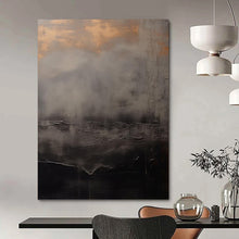 Load image into Gallery viewer, “Moody Grey Abstract” - Expressive Landscape Art on Canvas DKH1662
