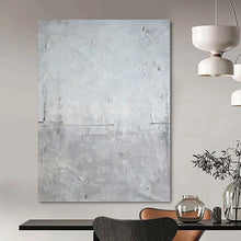 Load image into Gallery viewer, “Textured Grey Minimalist Abstract” - Subtle Textural Art on Canvas DKH1581
