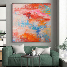 Load image into Gallery viewer, Hand - painted Large - scale Soft Color Blend Abstract Acrylic Art for Calm Waiting Rooms LargeART0031
