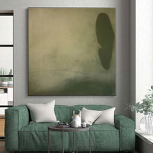 Load image into Gallery viewer, Subtle Green and Beige Abstract Acrylic Art - Perfect for Zen - inspired Yoga Studio &amp; Calming Nursery LargeART0577
