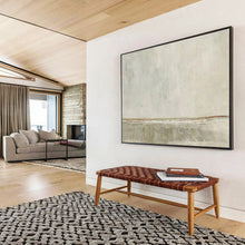 Load image into Gallery viewer, Minimalist Abstract Painting on Canvas - “Subtle Divide” DKH736
