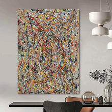 Load image into Gallery viewer, Reimagined Pollock - Style Vivid Chaos Abstract Painting - For Teen’s Room &amp; Art Gallery Nook LargeART2347
