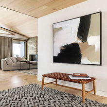 Load image into Gallery viewer, Neutral Tones Abstract - Serene Home Office Art LargeART1569
